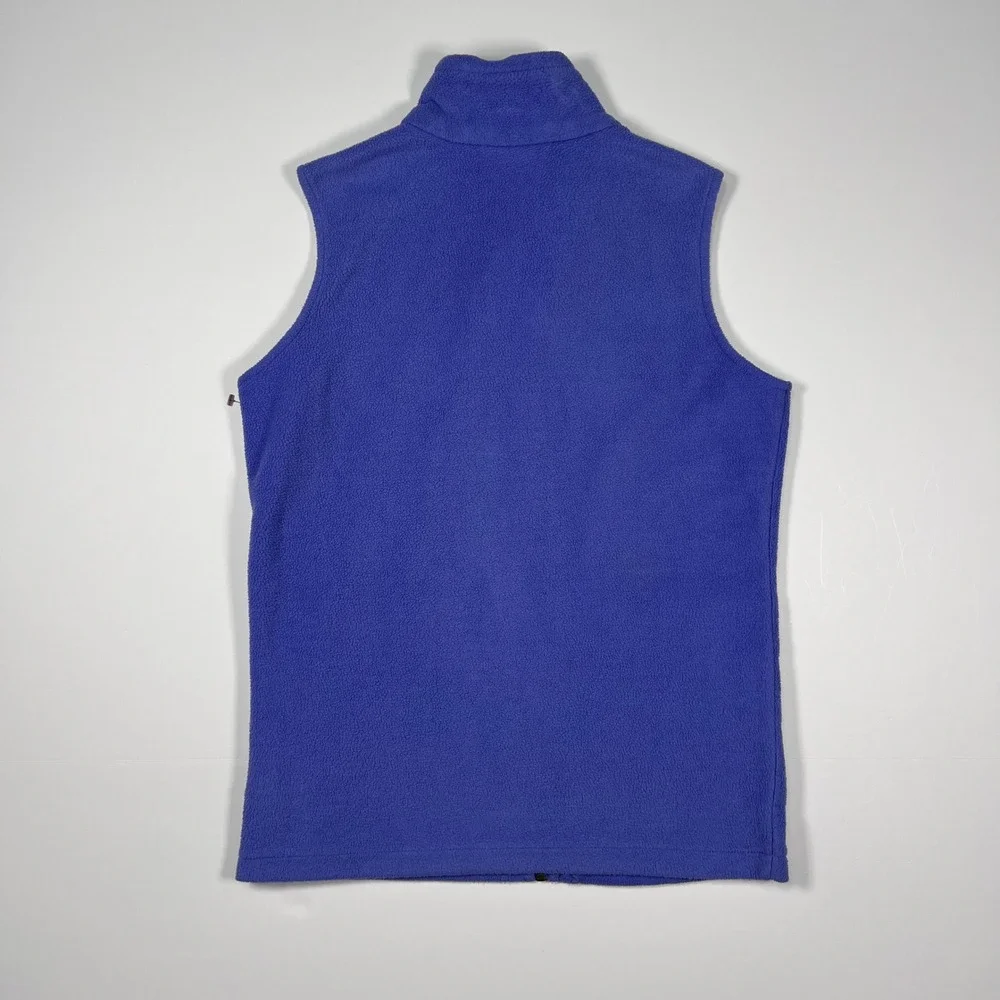 Columbia Fleece Vest Youth Medium 10/12 Purple Full Zip Kids Outdoor Sportswear